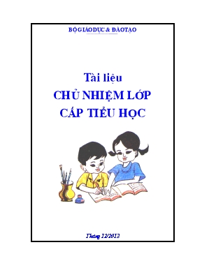 Tài liệu Chủ nhiệm lớp cấp Tiểu học